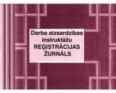 Darba aizsardzbas instruktas darba viet reistrcijas urnls, A5Z, 48 lapas
